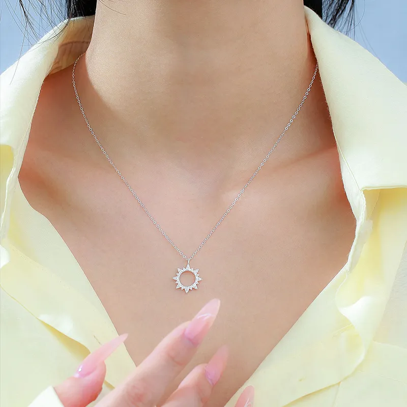 Heart Grass 999 Fine Silver Necklaces Women's-3