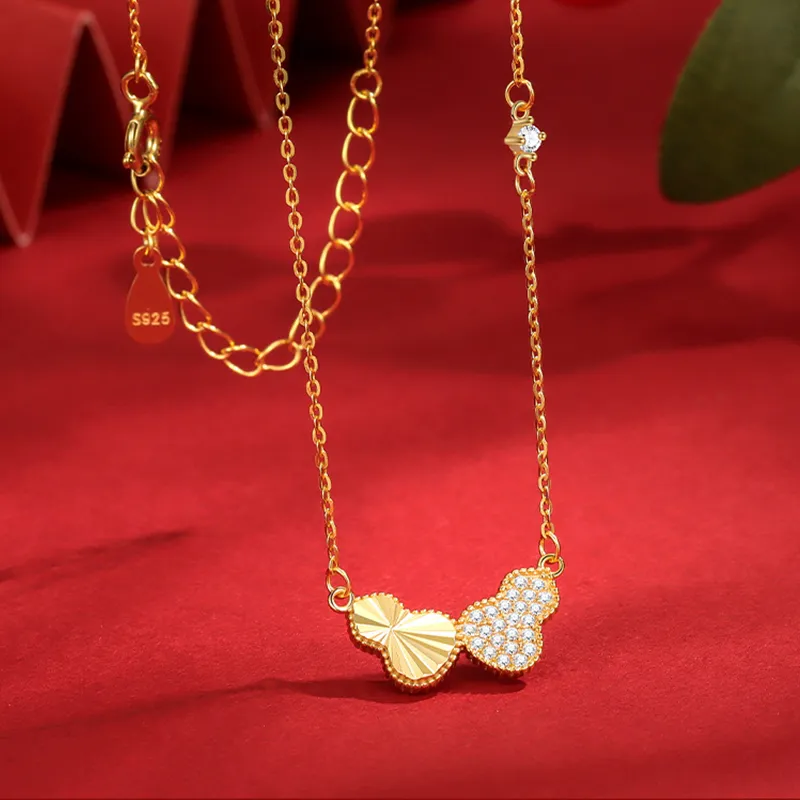 Heart Grass 999 Fine Silver Necklaces Women's-6