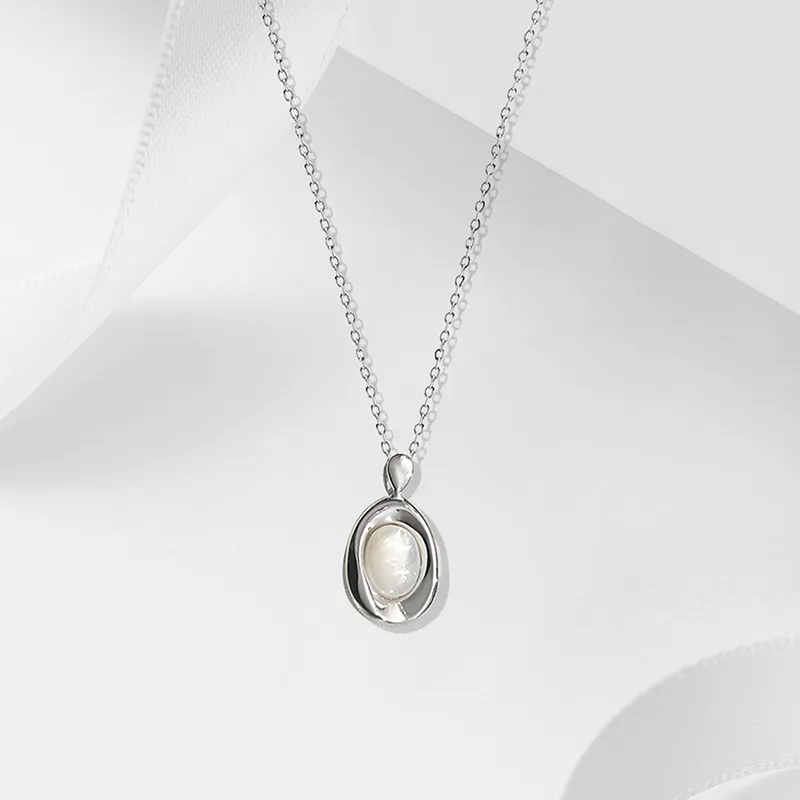 Heart Grass S925 Silver Necklaces Women's-1