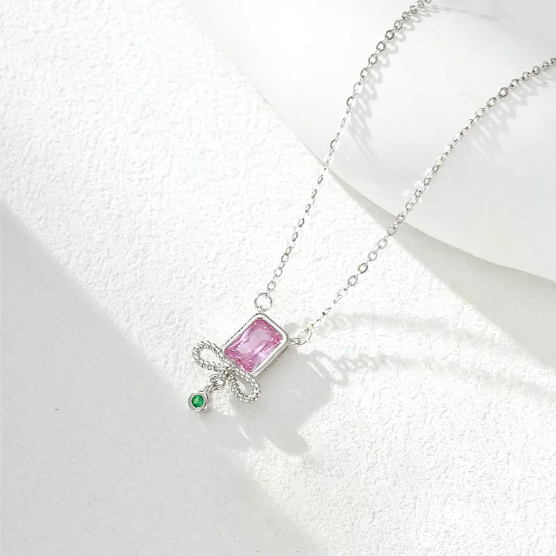 Heart Grass S925 Silver Necklaces Women's-2