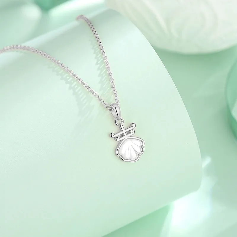 Heart Grass S925 Silver Necklaces Women's-2
