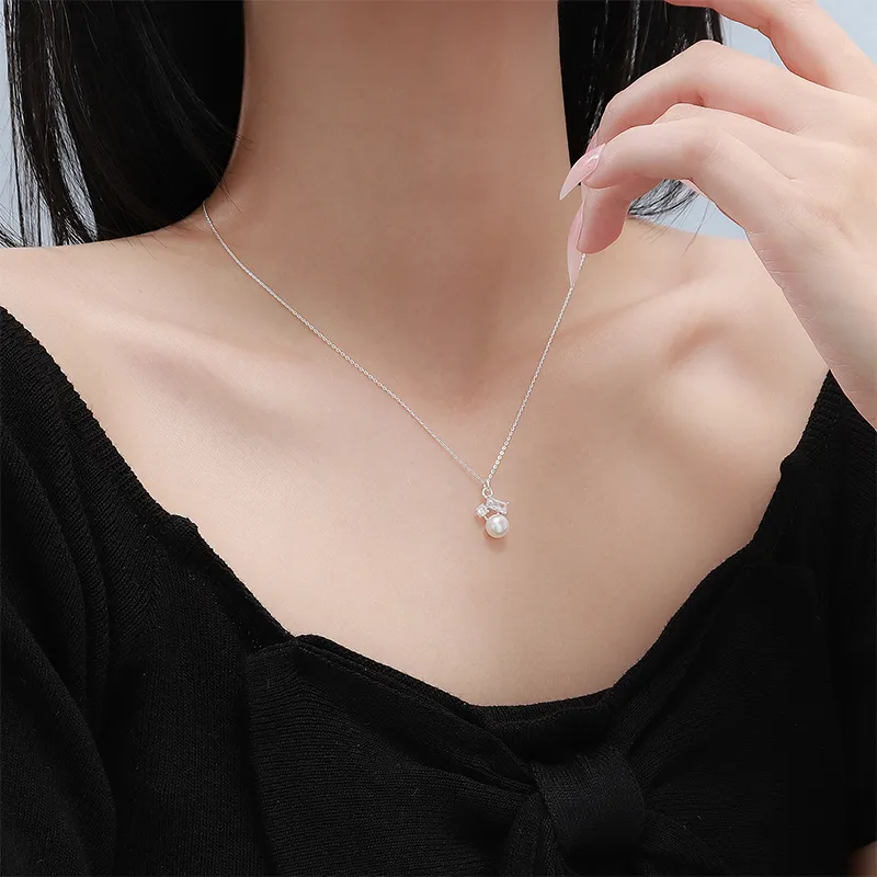 Heart Grass 999 Fine Silver Necklaces Women's-4