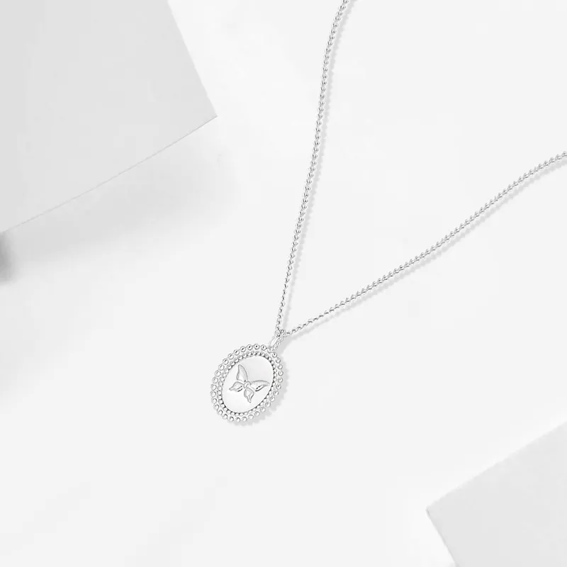 Heart Grass S925 Silver Necklaces Women's-2