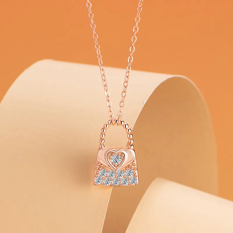 Heart Grass S925 Silver Necklaces Women's-1