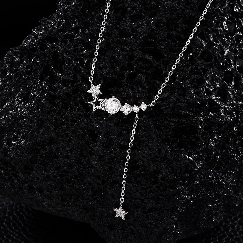 Heart Grass S925 Silver Necklaces Women's-1