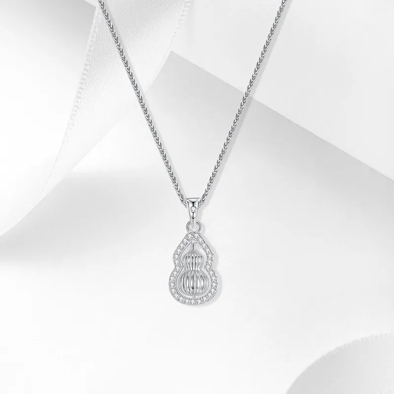 Heart Grass 999 Fine Silver Sterling Silver Necklaces Women's-1