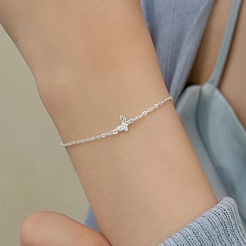 Heart Grass S925 Silver Bracelets Women's-3