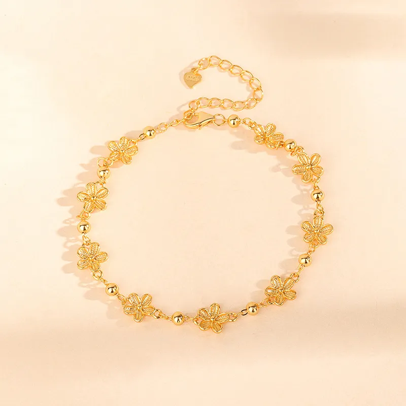 Heart Grass S925 Silver Bracelets Women's-1