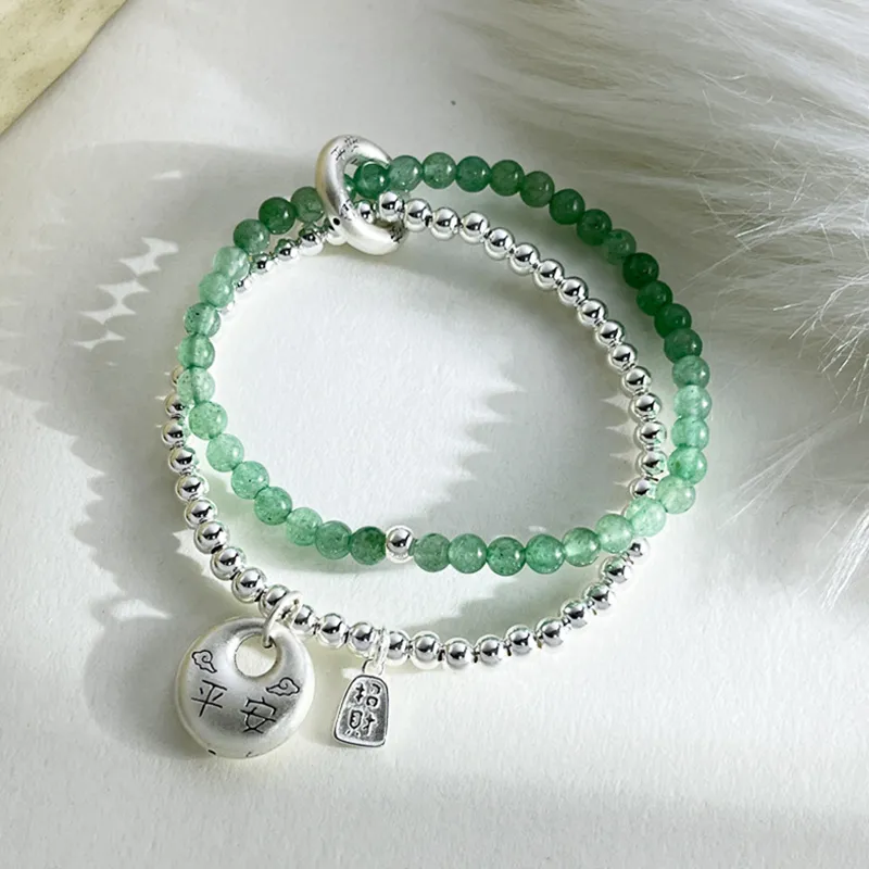 Heart Grass S925 Silver Bracelets Women's-2