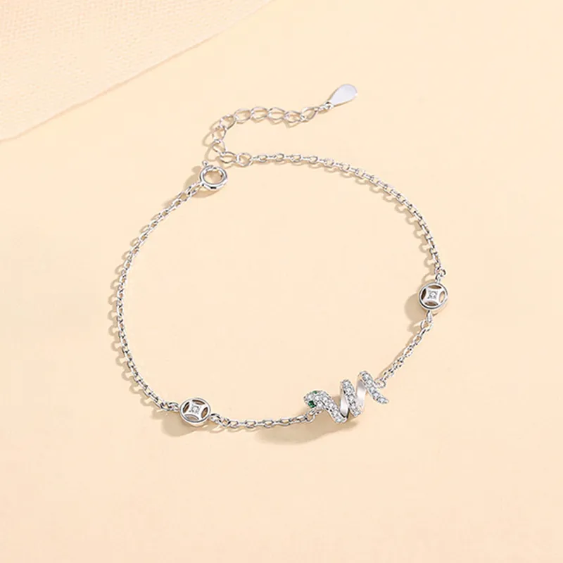 Heart Grass S925 Silver Bracelets Women's-2