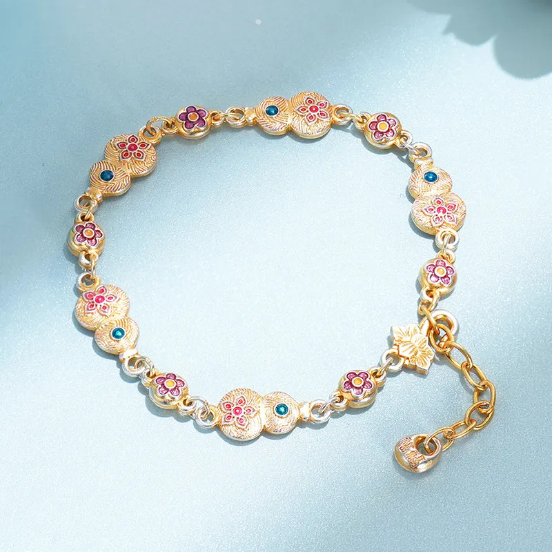 Heart Grass 999 Fine Silver Bracelets Women's-1