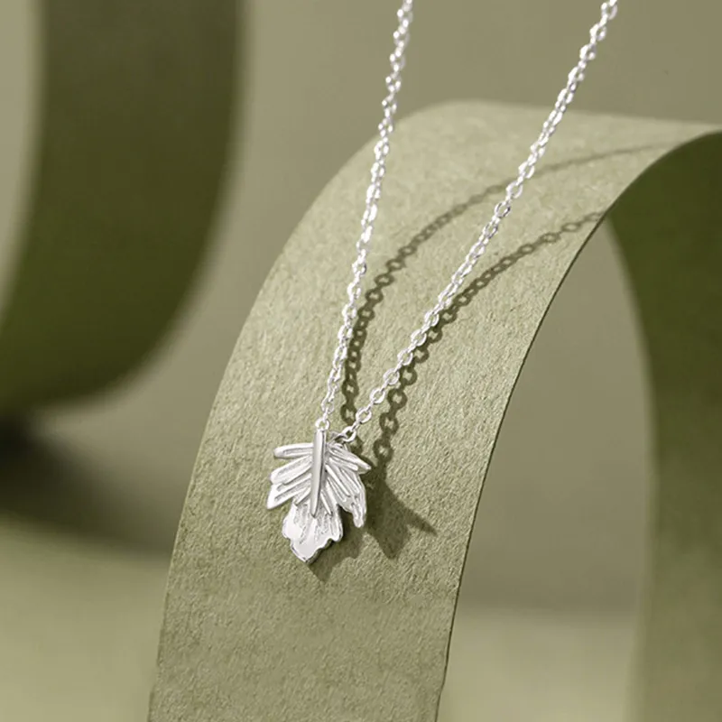 Heart Grass 999 Fine Silver Necklaces Women's-1