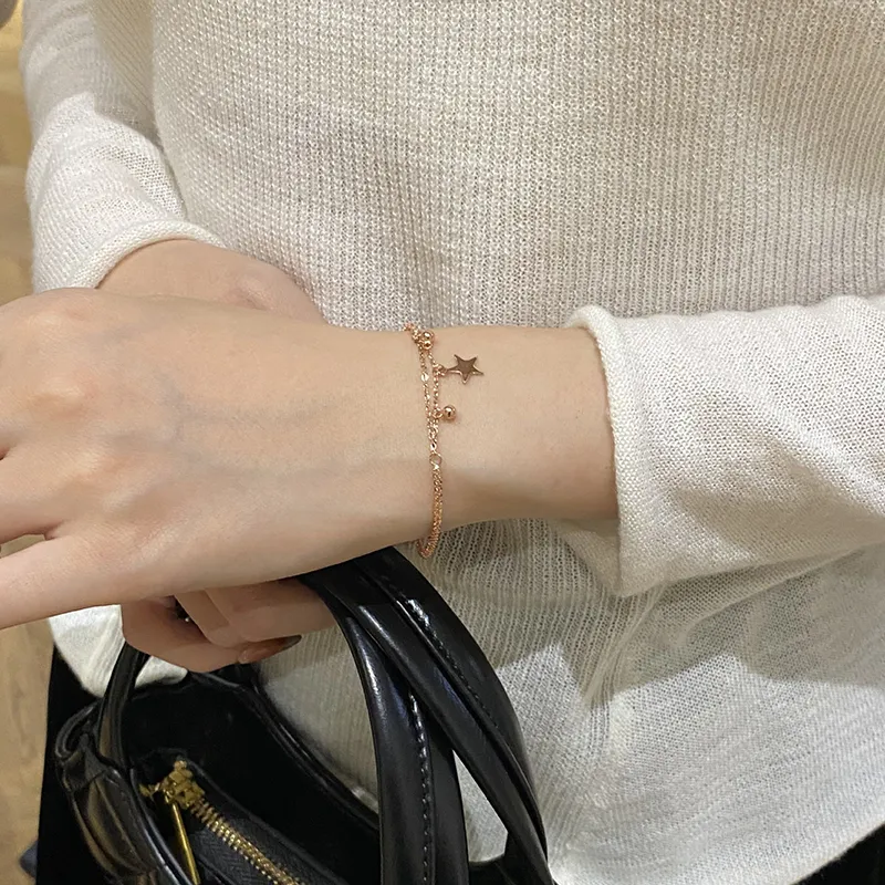Heart Grass S925 Silver Bracelets Women's-3