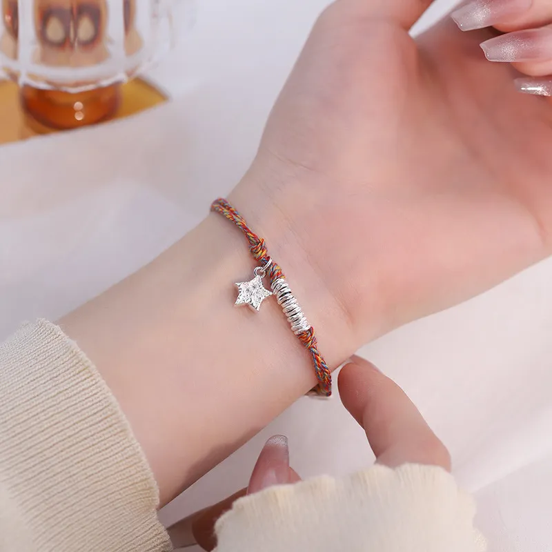Heart Grass S925 Silver Bracelets Women's-3