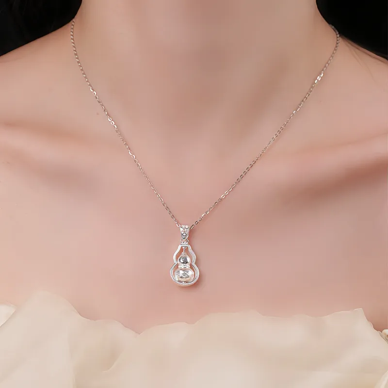 Heart Grass 999 Fine Silver Necklaces Women's-3