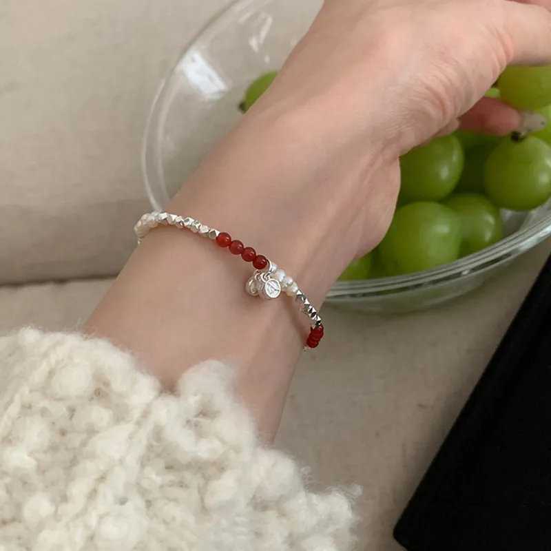 Heart Grass S925 Silver Bracelets Women's-3