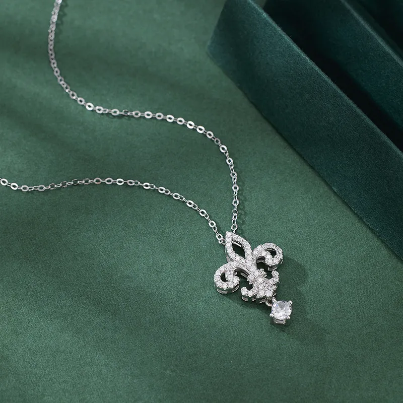 Heart Grass S925 Silver Necklaces Women's-3