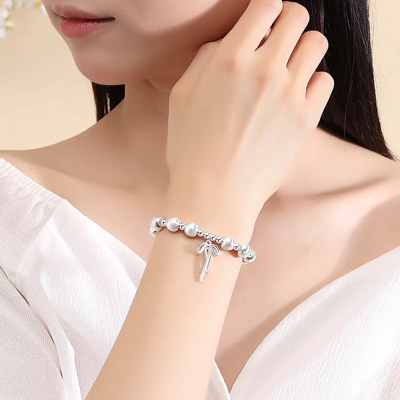 Heart Grass 999 Fine Silver Bracelets Women's-3
