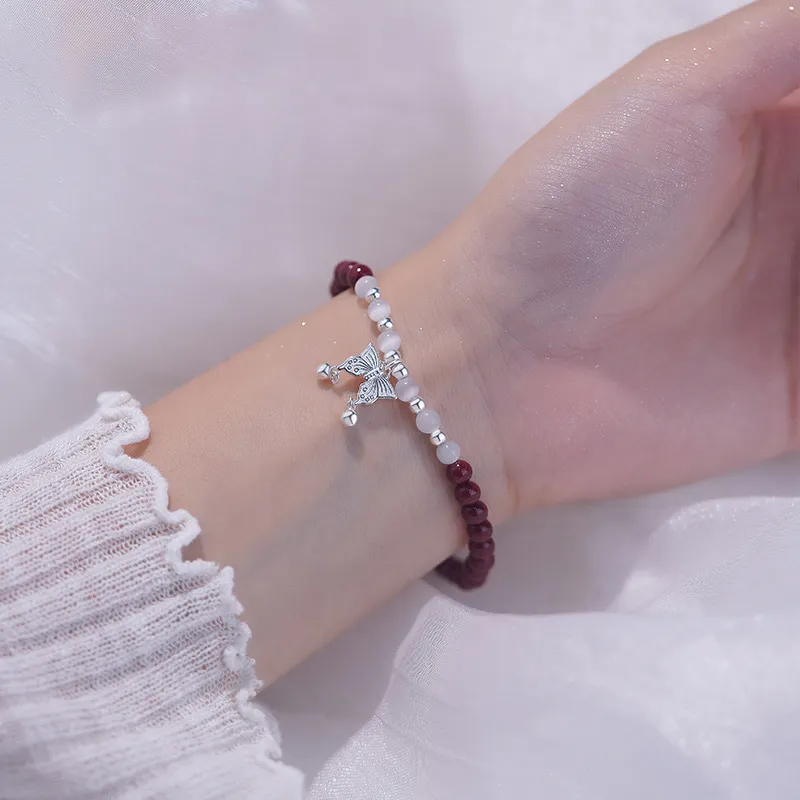 Heart Grass S925 Silver Bracelets Women's-4