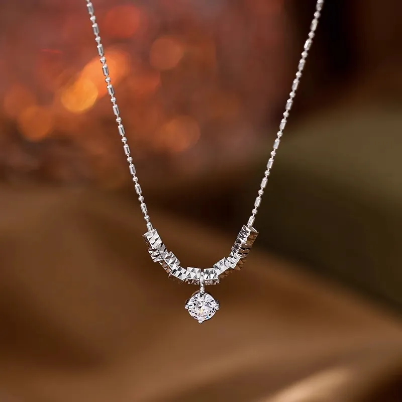 Heart Grass S925 Silver Necklaces Women's-1