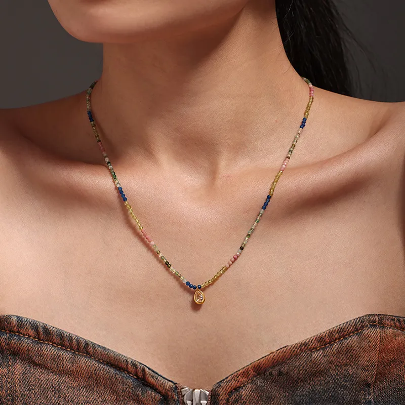 Heart Grass Alloy Necklaces Women's-3