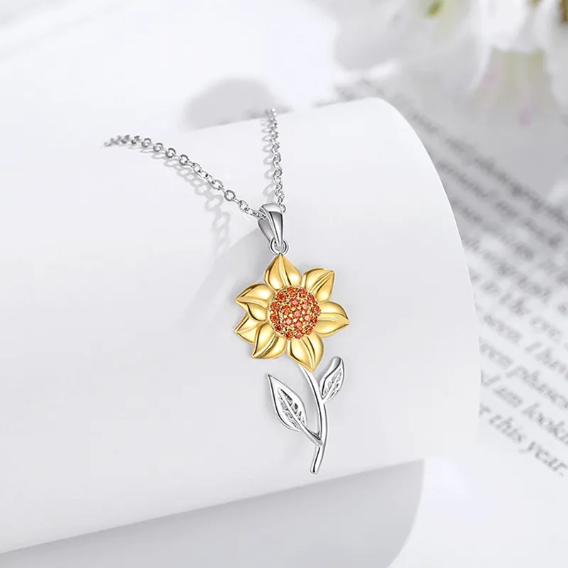 Heart Grass S925 Silver Necklaces Women's-2