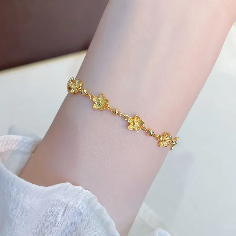 Heart Grass S925 Silver Bracelets Women's-3