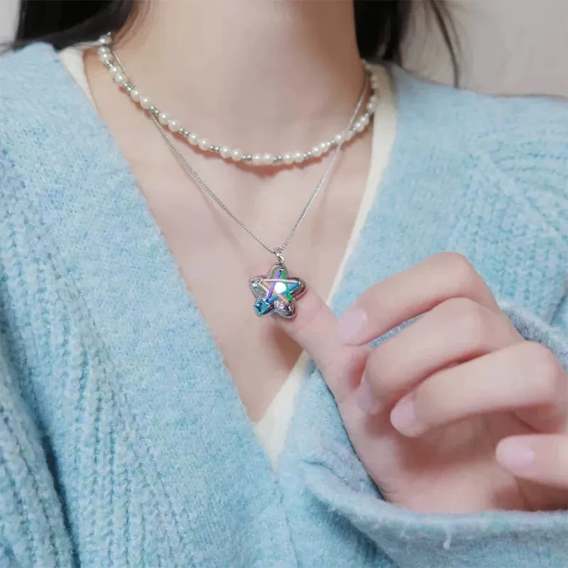 Heart Grass S925 Silver Necklaces Women's-3