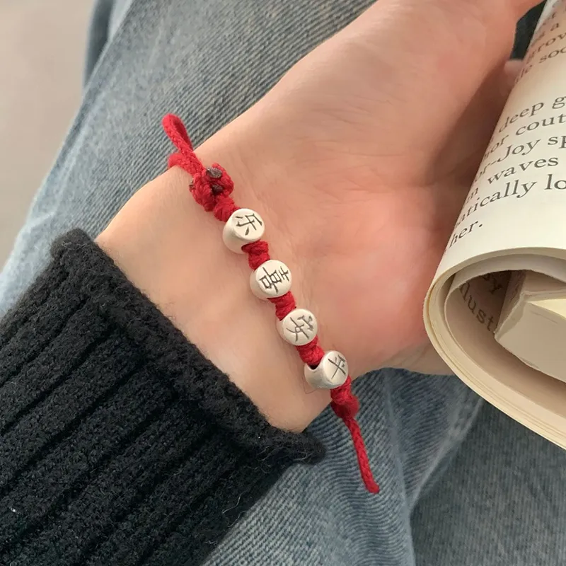 Heart Grass S925 Silver Bracelets Women's-4