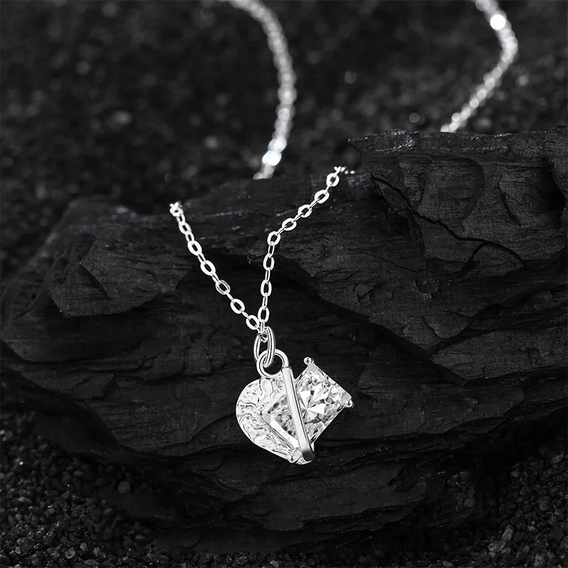 Heart Grass 999 Fine Silver Necklaces Women's-2