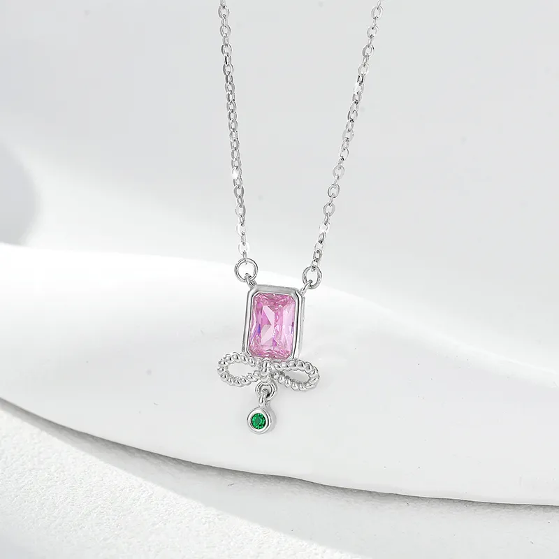 Heart Grass S925 Silver Necklaces Women's-1