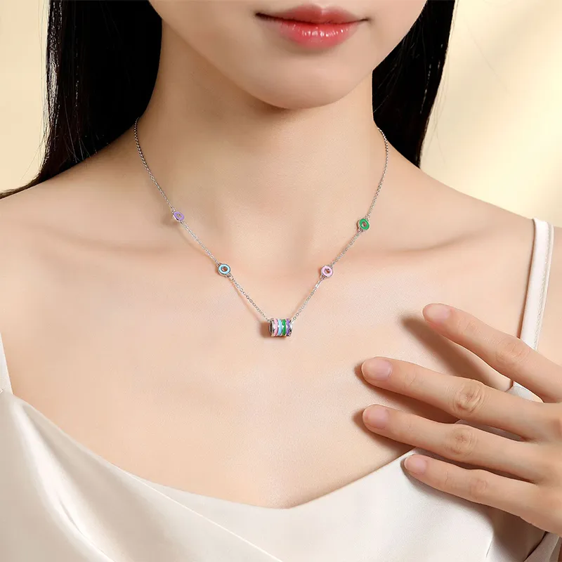 Heart Grass S925 Silver Necklaces Women's-3