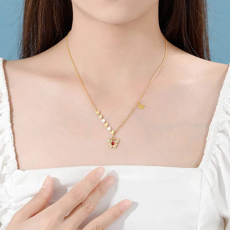 Heart Grass S925 Silver Necklaces Women's-3