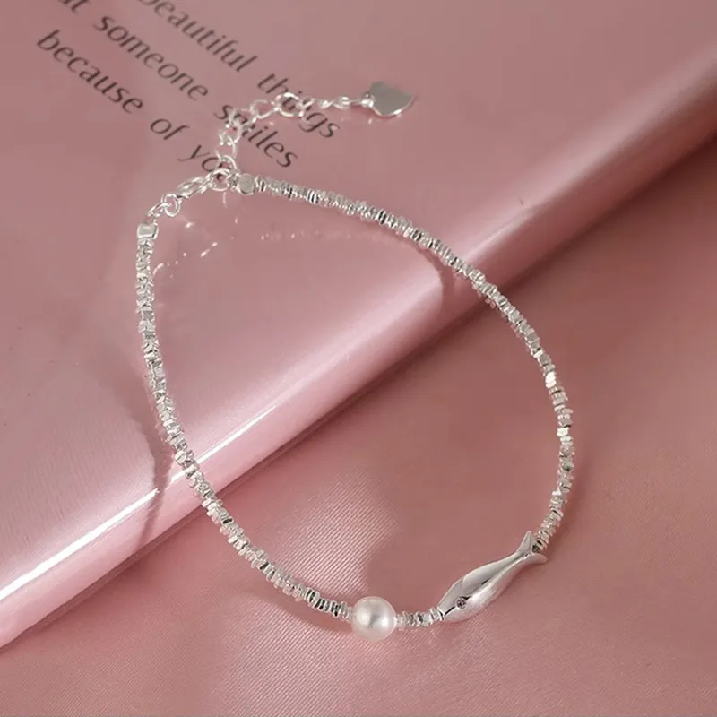 Heart Grass S92 Silver Bracelets Women's-2