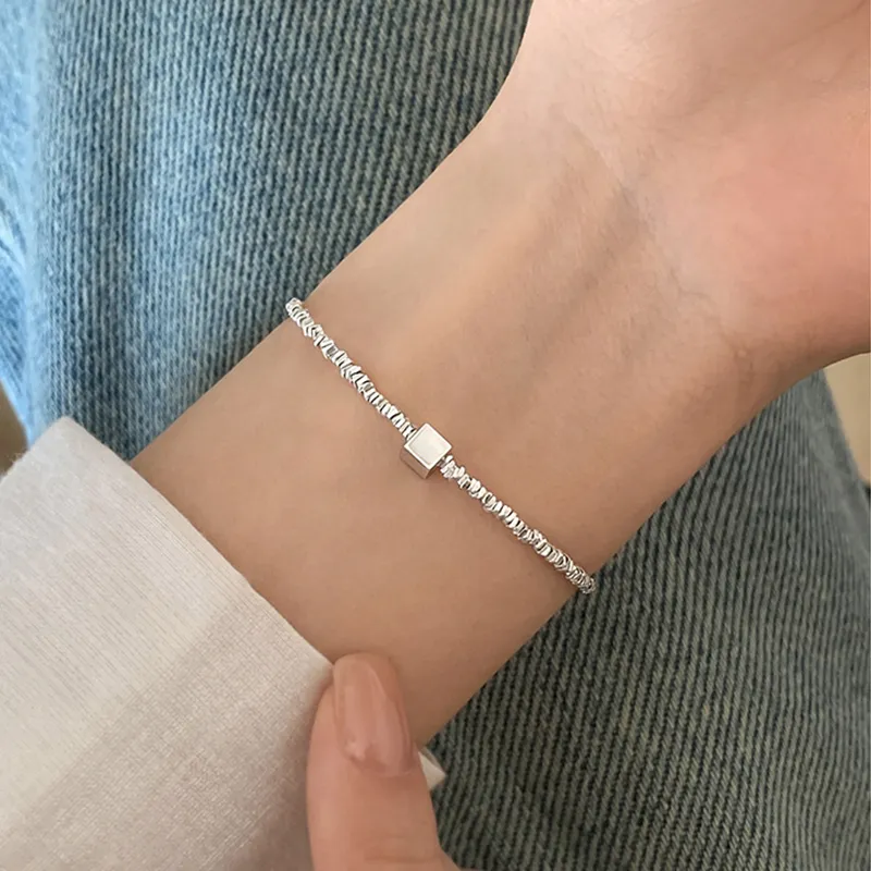 Heart Grass S925 Silver Bracelets Women's-3