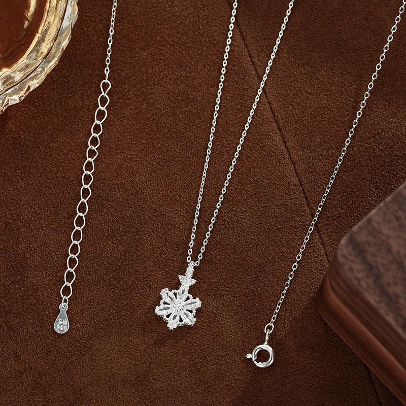 Heart Grass 999 Fine Silver Necklaces Women's-5