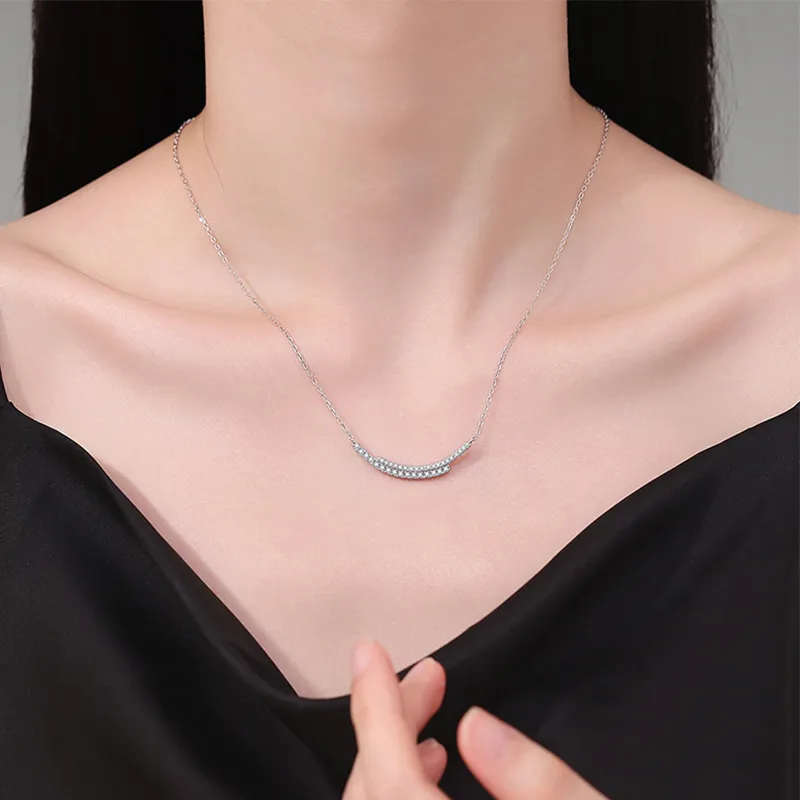 Heart Grass S925 Silver Necklaces Women's-3