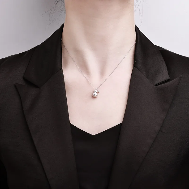 Heart Grass S925 Silver Necklaces Women's-3