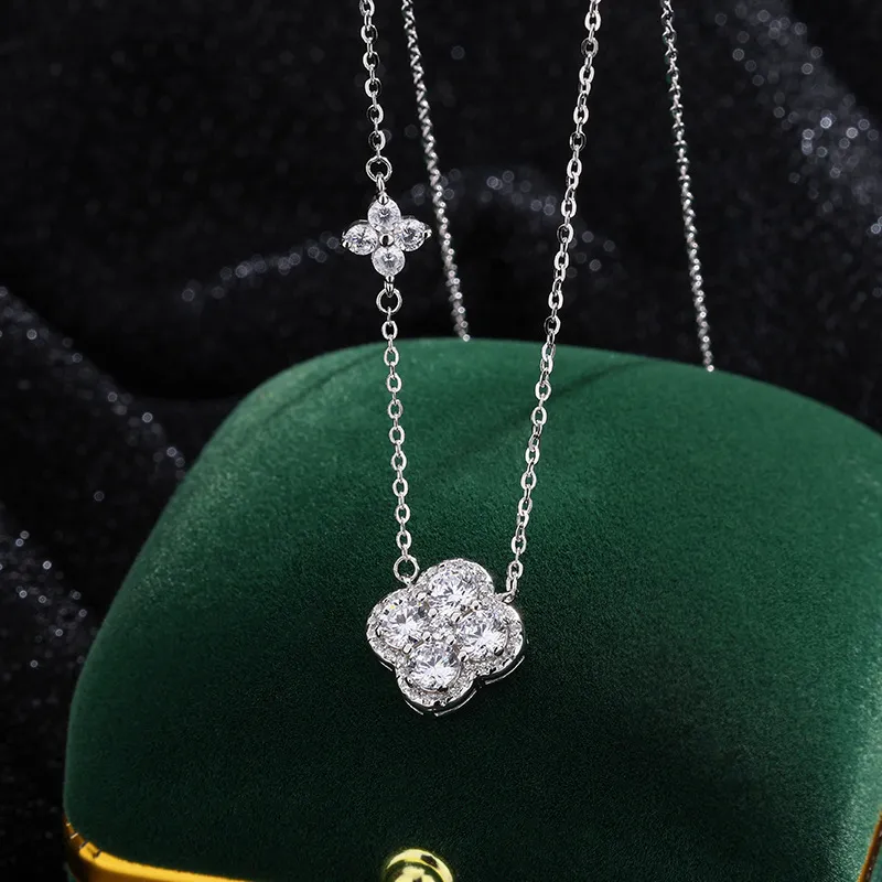 Heart Grass S999 Fine Silver Necklaces Women's-2