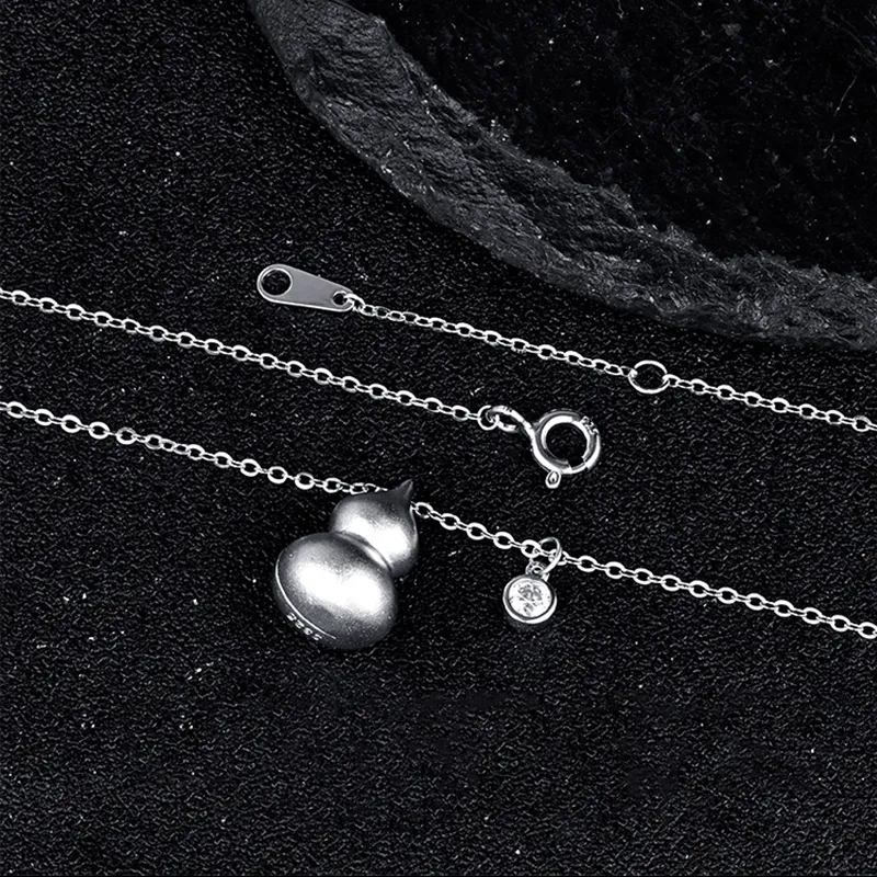 Heart Grass S925 Silver Necklaces Women's-2