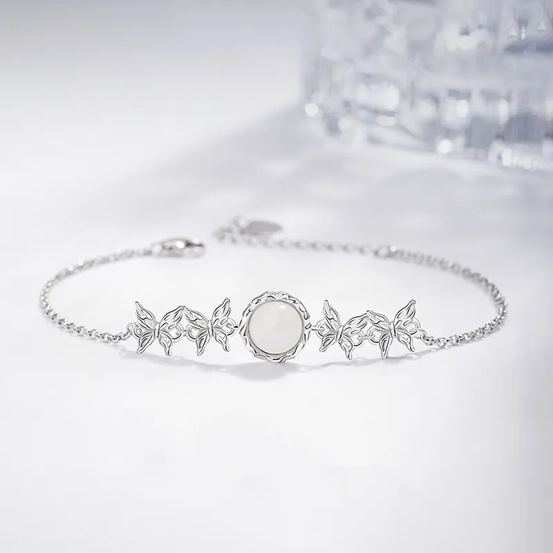 Heart Grass S925 Silver Bracelets Women's-1