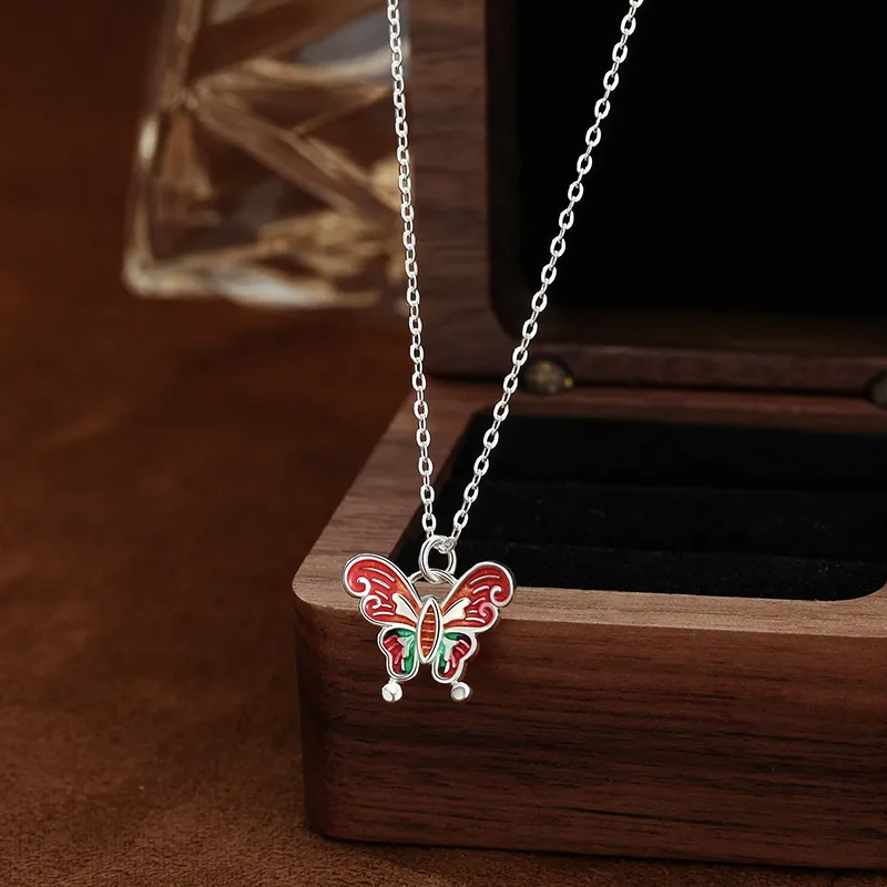 Heart Grass 999 Fine Silver Necklaces Women's-1