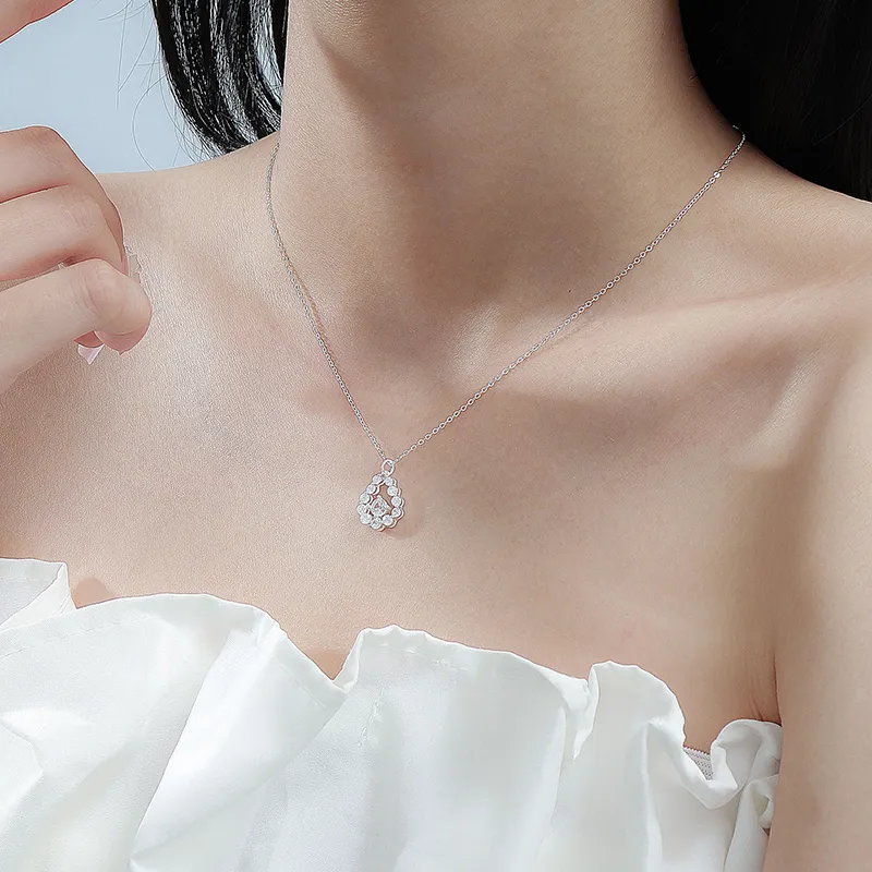 Heart Grass 999 Fine Silver Necklaces Women's-4