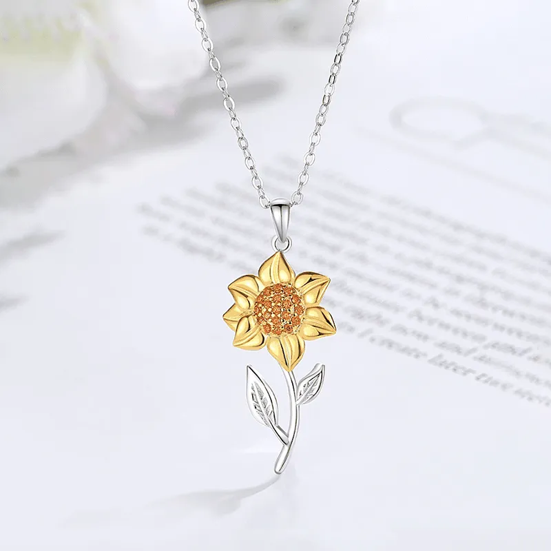 Heart Grass S925 Silver Necklaces Women's-1