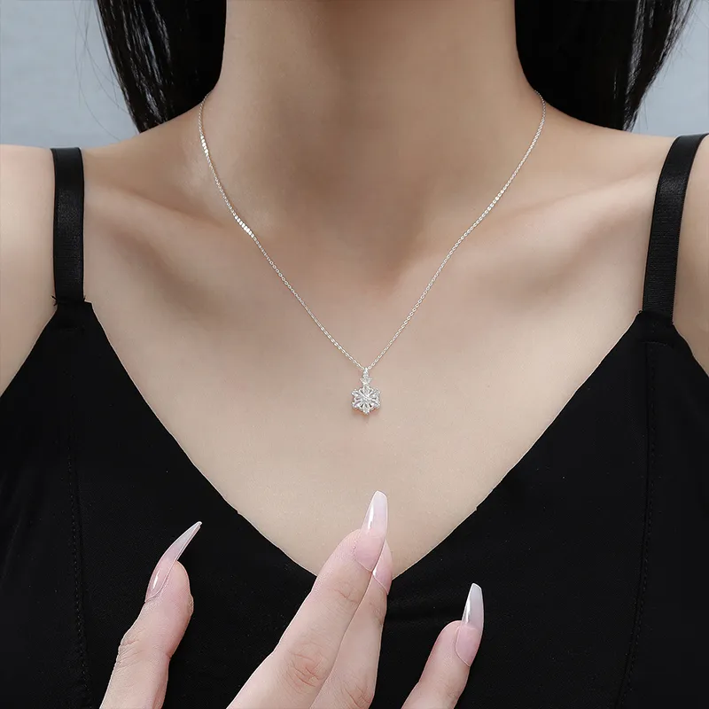 Heart Grass 999 Fine Silver Necklaces Women's-3