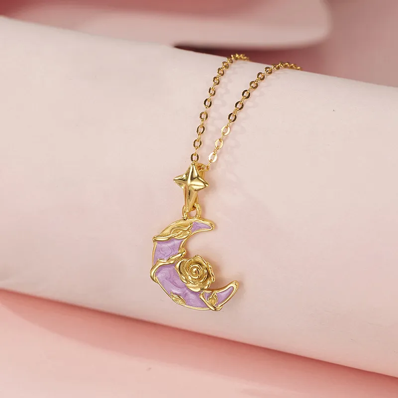 Heart Grass S925 Silver Necklaces Women's-2