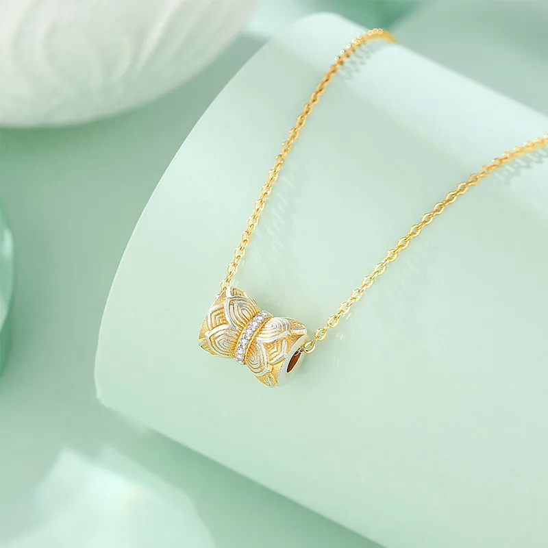 Heart Grass 999 Fine Silver Necklaces Women's-2