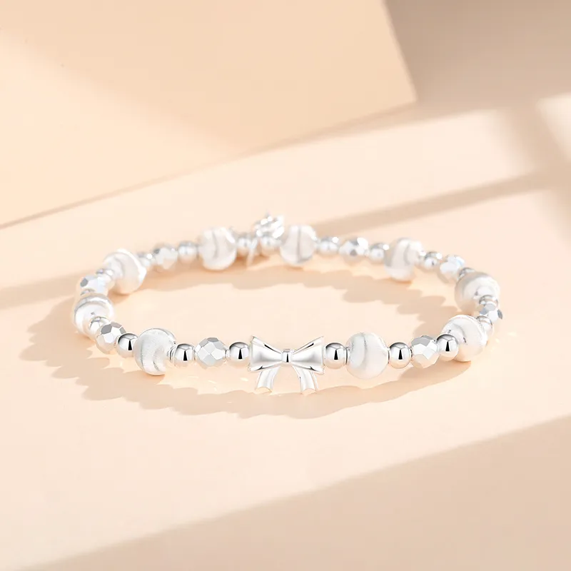 Heart Grass 999 Fine Silver Pure Silver Bracelets Women's-1