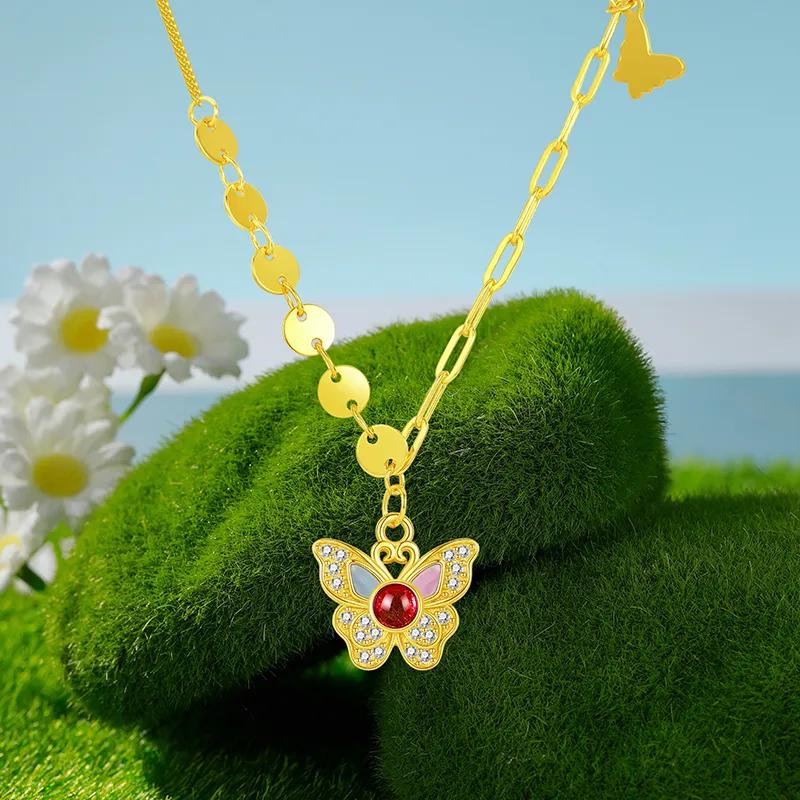 Heart Grass S925 Silver Necklaces Women's-1