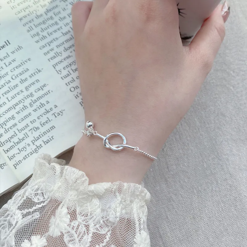 Heart Grass S925 Silver Bracelets Women's-3